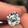 Kim cương nhân tạo Moissanite Asscher 9ly5