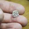 Kim cương nhân tạo Moissanite Cushion 6ly