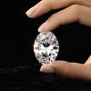 Kim cương nhân tạo Moissanite Oval 16x12