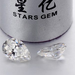 Kim cương nhân tạo Moissanite Pear 3x2