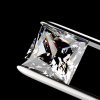 Kim cương nhân tạo Moissanite Princess 11ly5