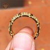 Nhẫn kim cương tự nhiên tiffany eternity ring vàng 18k