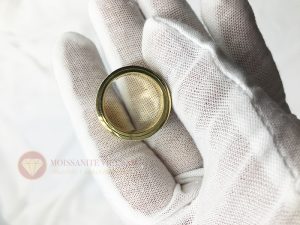 Nhẫn xoay Kitnet full kim cương nhân tạo moissanite 8