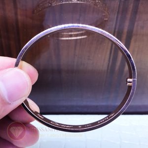 Vòng tay tình yêu kim cương Love Bracelet Catier vàng hồng 18k 2