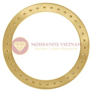 Độ niềng đồng hồ Rolex size 41 full kim cương vàng vàng 18k 2