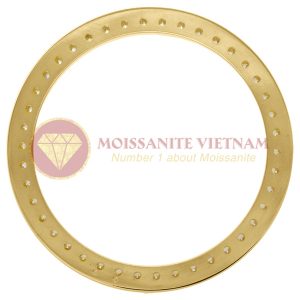 Độ niềng đồng hồ Rolex size 41 full kim cương vàng vàng 18k - O2 1