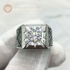 Nhẫn nam Glamira đổ huyền kim cương moissanite