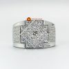 Nhẫn nam kim cương nhân tạo Mỹ moissanite chủ ghép vàng trắng 18k NO.4