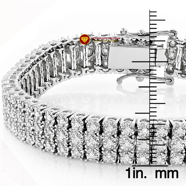 Lac-tay-kim-cuong-nam-3-hang-bracelet-vang-18k-3 Lắc tay kim cương nam 3 hàng Bracelet vàng 18k 3