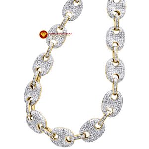 Dây chuyền kim cương nam Puff Gucci 2