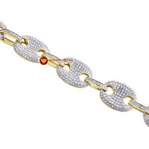 Dây chuyền kim cương nam Puff Gucci 3