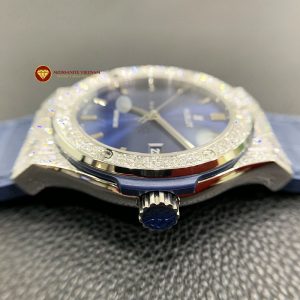 Độ đồng hồ kim cương Hublot full niềng và hai đai 1