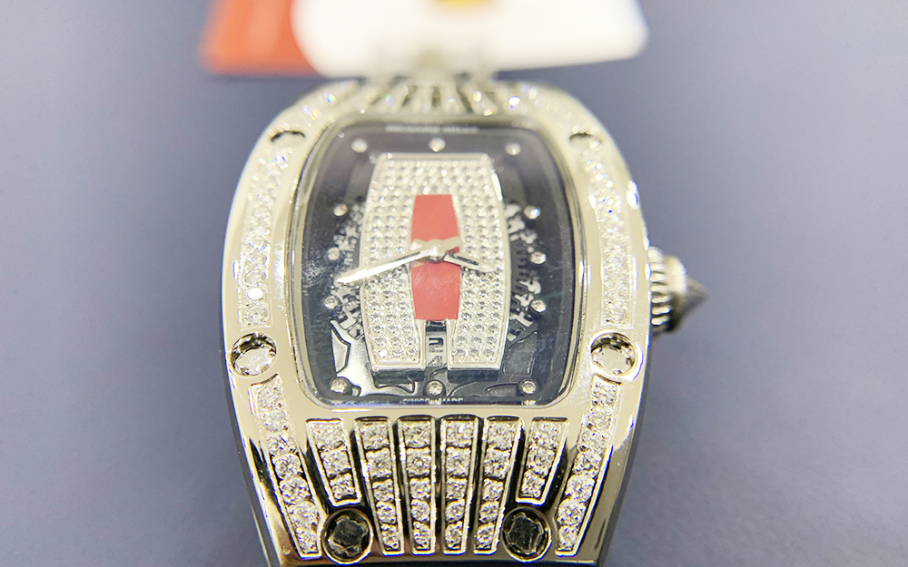 Độ đồng hồ full kim cương Richard Mille bản nữ 8