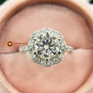 Nhẫn nữ kim cương moissanite chủ 6ly5 engagement 4