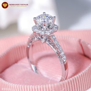 NHẪN NỮ KIM CƯƠNG NHÂN TẠO MOISSANITE - 6.3LY - RW010