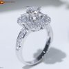 NHẪN NỮ KIM CƯƠNG NHÂN TẠO MOISSANITE - 6.3LY - RW011