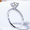 NHẪN NỮ KIM CƯƠNG NHÂN TẠO MOISSANITE - 6.3LY - RW014